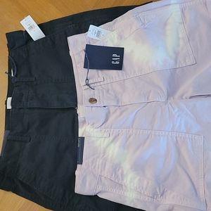 Two pair of Gap shorts one is a size 2 and the other is a size 4